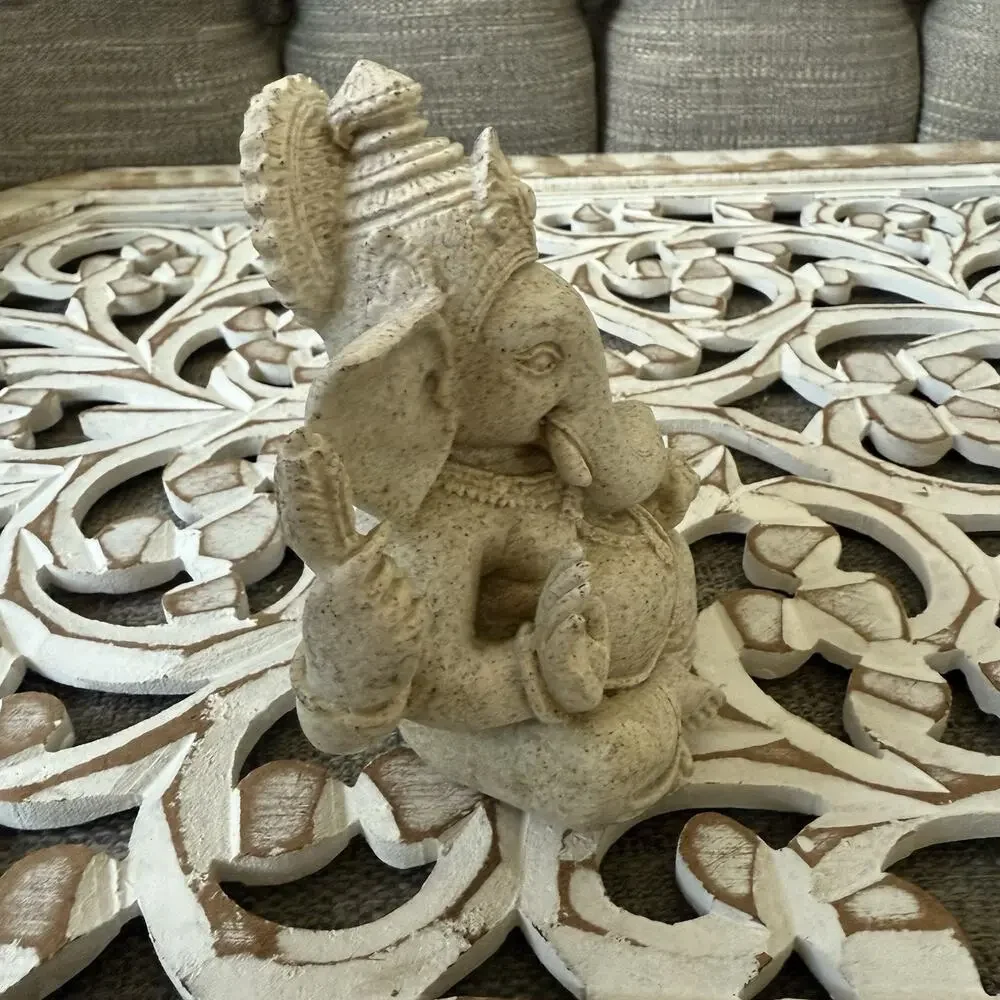 Fish Tank Decorations Resin Elephant & Wood piece